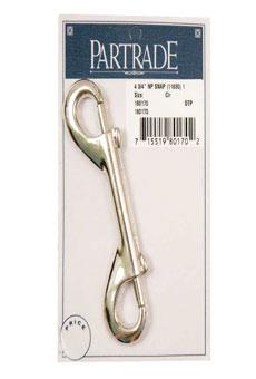 METALAB DOUBLE-END SNAP 4-3/4 IN L NICKEL-PLATED