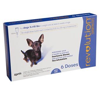 REVOLUTION® CANINE 5.1-10 LB – PURPLE 6/PKG (RX)