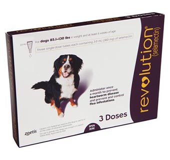 REVOLUTION® CANINE 85.1-130 LB – PLUM 3/PKG (RX)