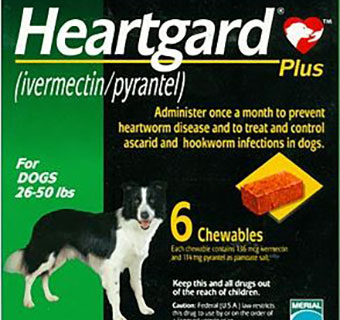 HEARTGARD® PLUS K9 (RX) GREEN (26-50LB) 6 DOSE X 10 (SOLD IN HAWAII ONLY)