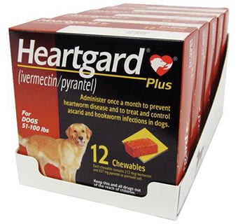 HEARTGARD® PLUS K9 (RX) BROWN (51-100LB) 12 DOSE X 5 (SOLD IN HAWAII ONLY)