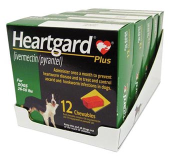 HEARTGARD PLUS CHEWABLES 26-50LB 12 DOSES 5 BOX/CARTON (SOLD IN HAWAII ONLY)
