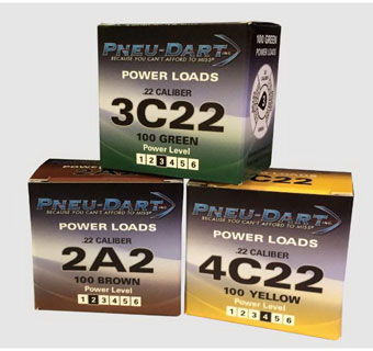 MEDIUM POWER LOAD CHARGE 0.22 CALIBER GREEN 100/PKG