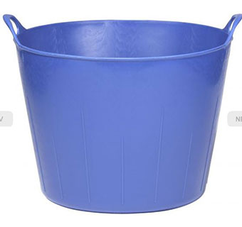 POLY RUBBER FLEXTUB - 11 GALLON - BLUE - EACH
