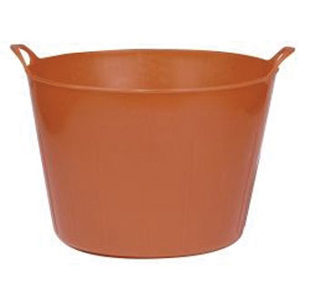 POLY/RUBBER FLEXTUB 11 GALLON RED 1/PKG