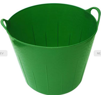 POLY RUBBER FLEXTUB - 11 GALLON - GREEN - EACH