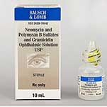 NEOMYCIN + POLYMYXIN B SULFATES +   GRAMICIDIN OPHTHALMIC SOLUTION 10 ML RX