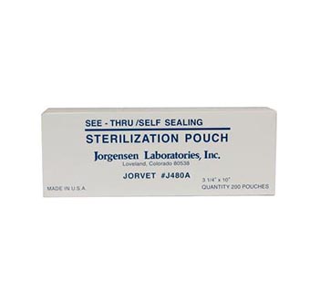 STERILIZATION POUCHES 3.25 IN X 10 IN (200/PKG)