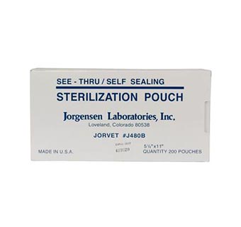 STERILIZATION POUCHES 5.25 IN X 11 IN (200/PKG)