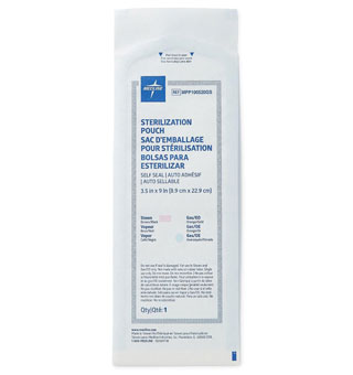 SELF SEAL STERILIZATION POUCH 9 IN L X 3-1/2 IN W 200/BX