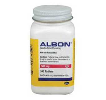 ZOETIS ALBON® TABLETS 500MG 500/BOTTLE (RX)