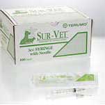 TERUMO® SUR-VET® HYPODERMIC NEEDLE REGULAR WALL 22 GA X 3/4 IN 100/PKG