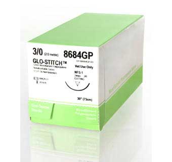 GLO-STITCH™ SUTURE - 2/0 - 30IN - FS - 12/BOX