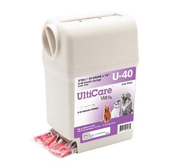 ULTICARE® VETRX INSULIN SYRINGES U-40 29 GA X 1/2 IN (0.3 CC) 100/PKG