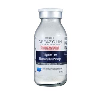 CEFAZOLIN INJECTION 10 GM 10/PKG (RX)