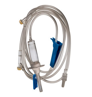 VETOQUINOL IV ADMINISTRATION SET DUAL PORT 10 DROPS/ML 88 IN 1/PKG