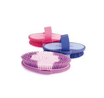 EQUESTRIA™ SPORT OVAL BODY BRUSH 7-1/2 IN BLUE