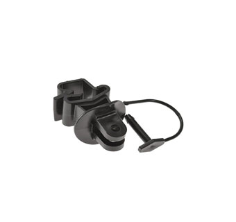 PATRIOT™ WRAPAROUND T-POST PINLOCK INSULATOR BLACK 25/PKG