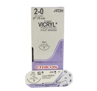 VICRYL™ 2/0 J453H 27 IN (FS-1) 36/PKG