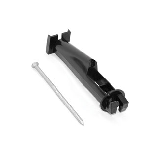 PATRIOT™ SLANT NAIL-ON INSULATOR FOR WOOD POST 5 IN BLACK 25/PKG