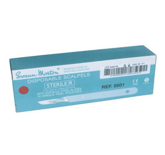 SWANN-MORTON® SCALPEL STAINLESS STEEL #22 10/PKG