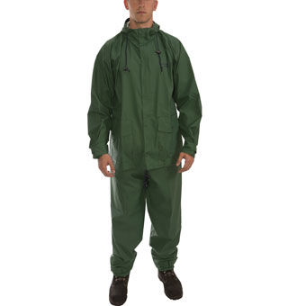 STORM-CHAMP® S66218 LIGHT-DUTY RAIN SUIT FOREST 2-PIECE GREEN 2XL