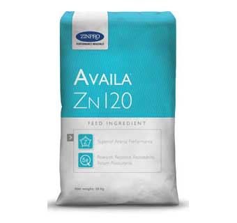 AVAILA®ZN 120 A NUTRITIONAL FEED INGREDIENT FOR LIVESTOCK AND POULTRY 25 KG