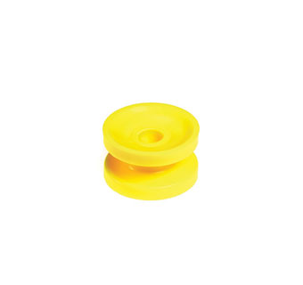 PATRIOT™ CORNER BOBBIN INSULATOR YELLOW 10/PKG