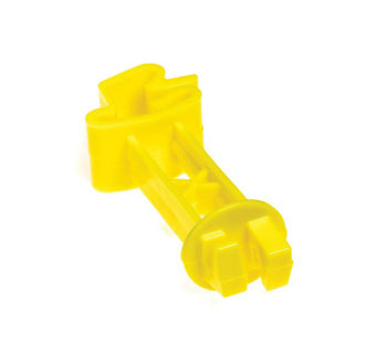 PATRIOT™ WRAPAROUND EXTENDER INSULATOR 2 IN FOR STD T-POST YELLOW 25/PKG