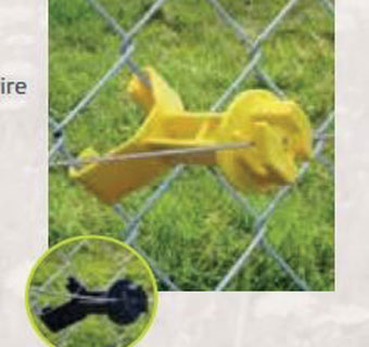 PATRIOT™ SNAP-ON CHAIN LINK INSULATOR YELLOW 25/PKG