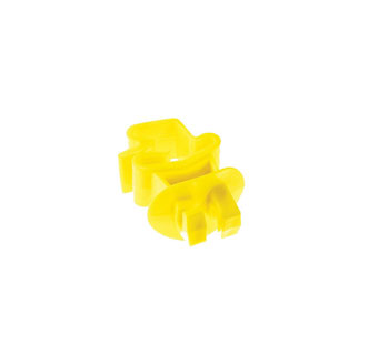 PATRIOT™ WRAPAROUND T-POST CLAW INSULATOR YELLOW 25/PKG