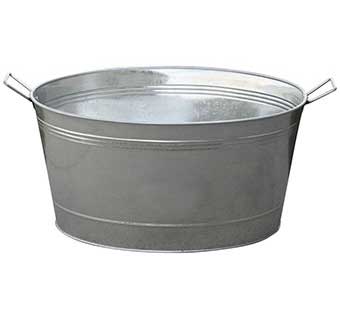 GALVANIZED ROUND TUB - 13.75 GALLON - EACH