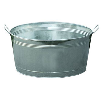 GALVANIZED ROUND TUB - 16.75 GALLONS - EACH