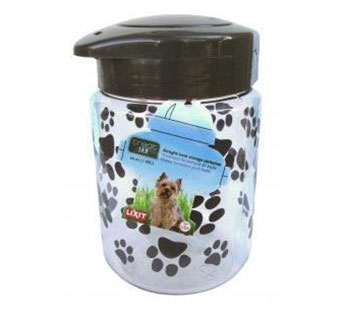 DOG TREAT JAR - PLASTIC - 64OZ - EACH