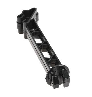 PATRIOT™ BACKSIDE EXTENDER INSULATOR 5 IN FOR STD T-POST BLACK 25/PKG
