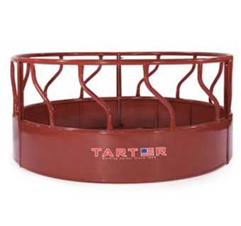HAY FEEDER HEAVY-DUTY BULL 3 PIECE  RED HDBHF