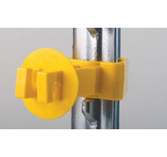 EXTRA LENGTH SNUG® T-POST INSULATOR BLACK 25/PKG