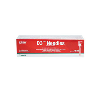 IDEAL® D3™ DETECTABLE NEEDLE 18 G 1/2 IN L 100/PKG