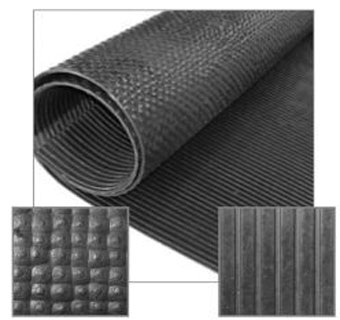 LITTLE GIANT® PRE-CUT RUBBER UTILITY MAT 60 IN L X 36 IN W