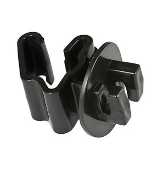 ZAREBA® SNUG-FITTING T-POST INSULATOR BLACK FOR STANDARD STUDDED T-POST 25/PKG