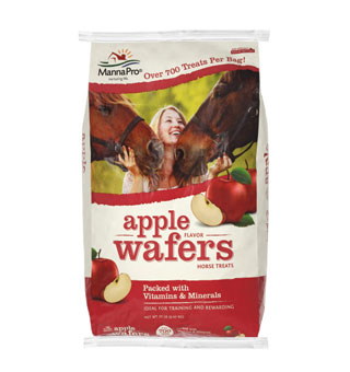 MANNA PRO APPLE WAFERS HORSE TREATS 20 LB 1/PKG