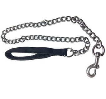 CL4840 BIG DOGG CHAIN LEAD WITH NEOPRENE HANDLE 1 IN X 40 IN BLACK