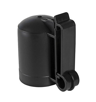 ZAREBA® T-POST SAFETY CAP AND INSULATOR BLACK 10/PKG