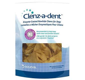 CLENZ-A-DENT™ RAWHIDE CHEWS X-LARGE 15 CT