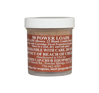BLANK POWER LOAD 2 IN DIA X 2-1/2 IN L 0.22 CALIBRE GREEN 50/PKG