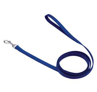 00406 SINGLE-PLY TRAINING DOG LEASH NYLON 5/8 IN X 6 FT BLUE