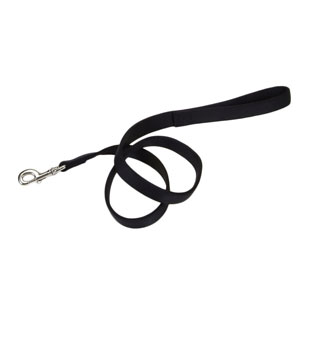 02906 DOUBLE-PLY TRAINING DOG LEASH NYLON 1 IN X 6 FT BLACK