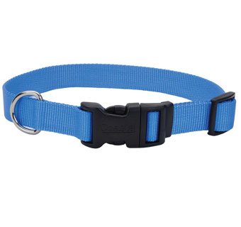 06601 ADJ TUFF DOG COLLAR NYLON 14 - 20 IN X 3/4 IN BLUE LAGOON