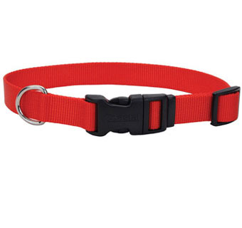 06601 ADJ TUFF DOG COLLAR NYLON 14 - 20 IN X 3/4 IN RED