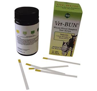 VET-BUN® BLOOD REAGENT TEST STRIPS 25/PKG